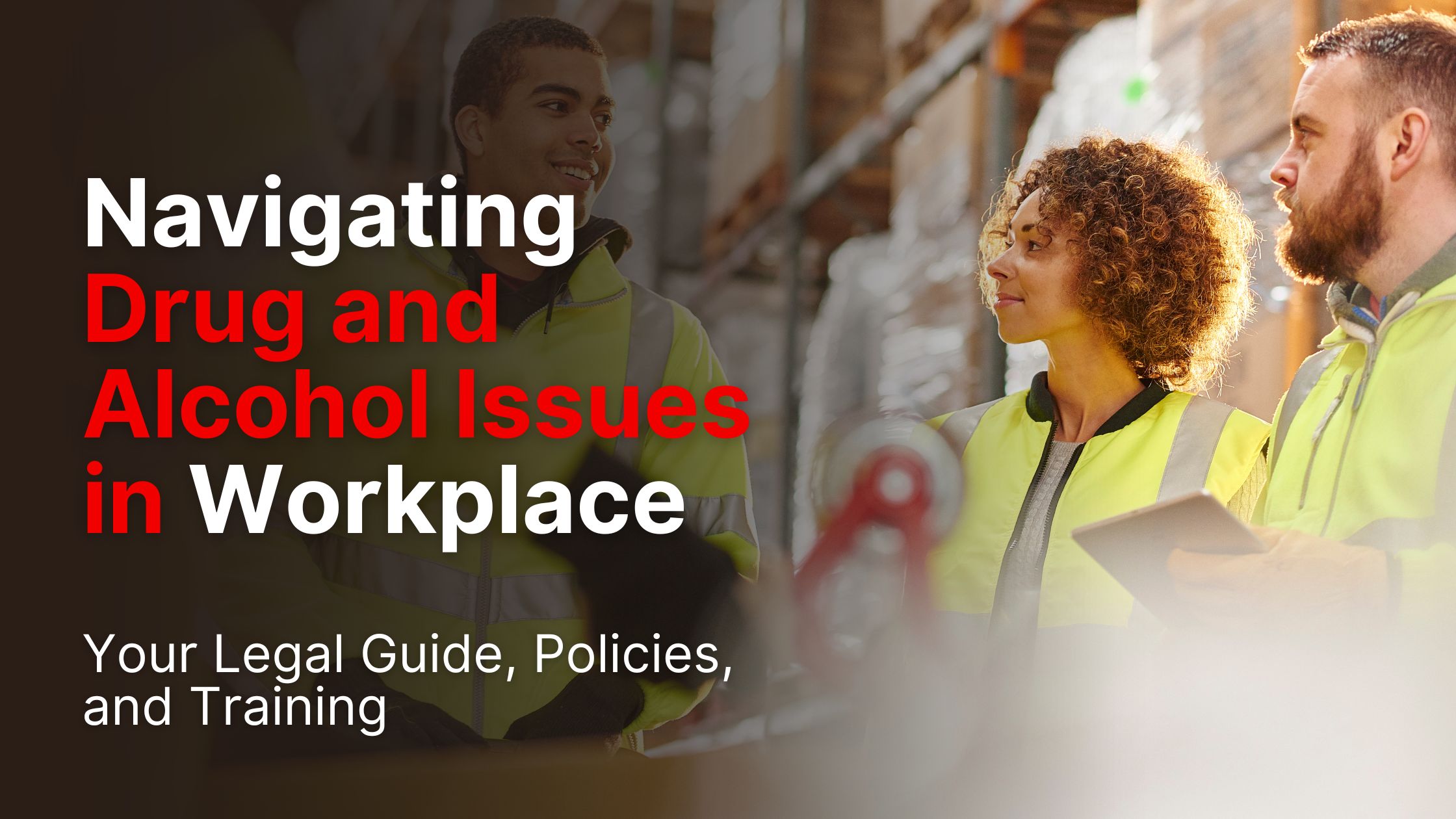 Navigating Drug and Alcohol Issues in the Workplace: Your Legal Guide, Policies, and Training